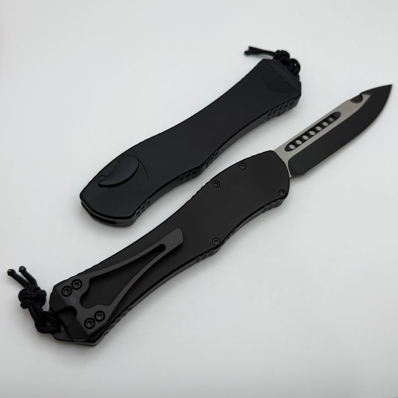 Heretic Hydra V4 Tactical w/ Black Aluminum Handle & Two Tone Black S/E H407-10A-T