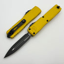 Microtech Ultratech Gen IV D/E Tactical Standard w/ Yellow Handle 11224-1YW