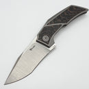Reate Knives T3500 Titanium w/ Snake Skin Copper Carbon Inlay & M390