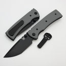 Chaves Knives Redencion 229 w/ Charcoal Grey G-10 Handles & Black Tanto Elmax - Blue Label