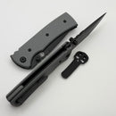 Chaves Knives Redencion 229 w/ Charcoal Grey G-10 Handles & Black Tanto Elmax - Blue Label