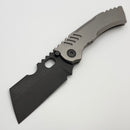 Rad Knives Prototype R&D Integral Cleaver Titanium Handle w/ Black S90V