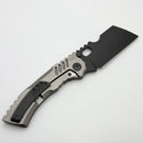 Rad Knives Prototype R&D Integral Cleaver Titanium Handle w/ Black S90V