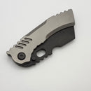 Rad Knives Prototype R&D Integral Cleaver Titanium Handle w/ Black S90V