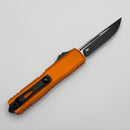 Factory Blem Microtech UTX-70 Gen IV w/ Orange Handle & Black S/E M390MK 11484-1OR