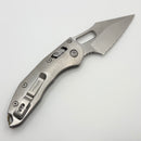 Microtech Marfione Select Manual Stitch RAM LOK Titanium Handles & Full Serrated Stonewash M390MK w/ Double Vapor Blast & Bronze Accents 169RL-12MS1