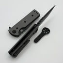 Chaves Knives T.A.K w/ Charcoal Grey G-10 Handles & Black Tanto Elmax - Blue Label