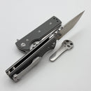 Chaves Knives T.A.K w/ Charcoal Grey G-10 Handles & Satin Tanto Elmax - Blue Label