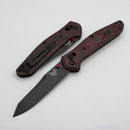 Benchmade Osborne Lava Flow Fat Carbon Handles & DLC Battlewash MagnaCut Limited Edition 940BK-2502