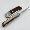 Pro-Tech ATCF Gray Aluminum Handles w/ Jigged Bone Inlays & Mosaic Button w/ Hand Ground Blade 2025 ATCF Custom 003