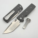 Chaves Knives N.T.A.K w/ Charcoal Grey G-10 Handles & Satin Tanto Elmax - Blue Label