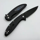 Pro-Tech Cambria Manual Black Aluminum Handles w/ TechnoCarbo Blue Inlay & DLC MagnaCut