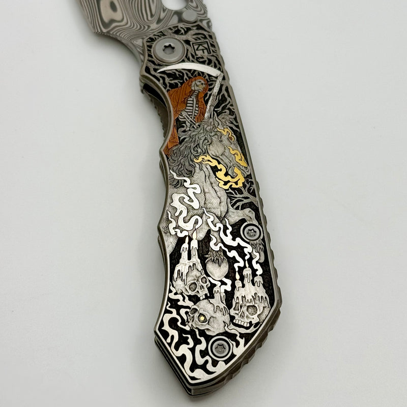 Custom Knife Factory & Rotten Design EVO 1.1 Custom One Off Engraved T