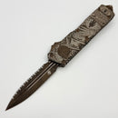 Microtech Scarab 2 Gen 3 Executive Plague Outbreak D/E Full Serrated M390MK Signature Series 1175-3PLOBS (In House Modified)