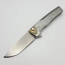 MachineWise Sonora Titanium Integral Topo Milled Handle w/ S90V