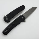 Pro-Tech Malibu Smooth Black Handle & Acid Wash MagnaCut Reverse Tanto Blade 5401-AW