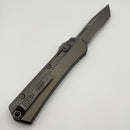 Pre-Owned Microtech Glykon Apocalyptic Natural Clear Standard Tanto Partial Serrated 185-11APNC