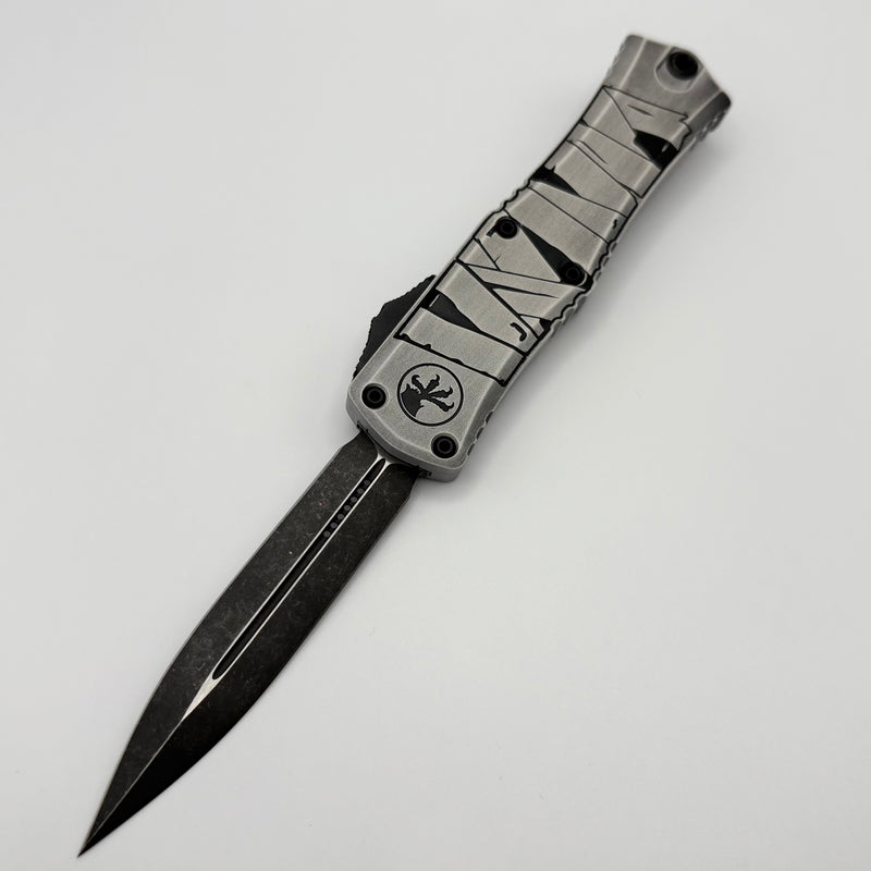 Pre-Owned Microtech Knives Mini Hera Mummy Wrap Halloween D/E M390MK Signature Series 1702M-1HWMYS