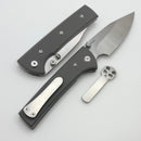 Chaves Knives Scapegoat Street w/ Charcoal Grey G-10 Handles & Satin Spear Point Elmax - Blue Label