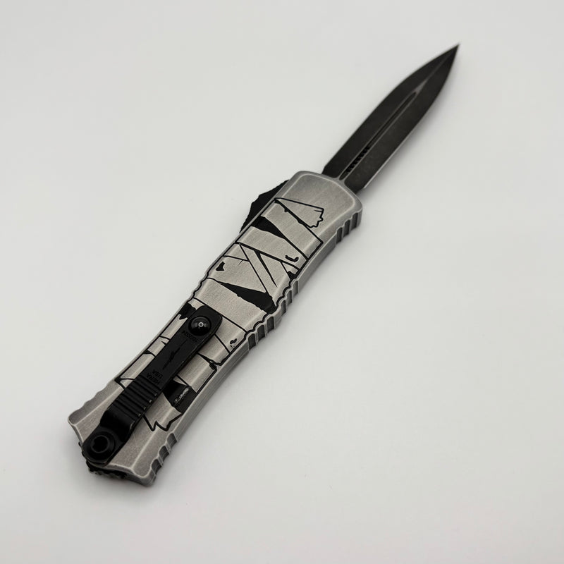 Pre-Owned Microtech Knives Mini Hera Mummy Wrap Halloween D/E M390MK Signature Series 1702M-1HWMYS