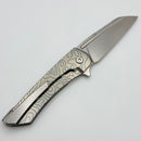 MachineWise Mojave Titanium Smooth Topo Handles & Stonewash S90V