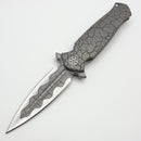 Pre-Owned SharpByDesign Arch Nemesis Cracked Titanium Handles w/ Cracked D/E M390