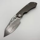 Pre-Owned Custom Knife Factory Rotten Design Evo 4.0 Damasteel w/ Tumbled Handles