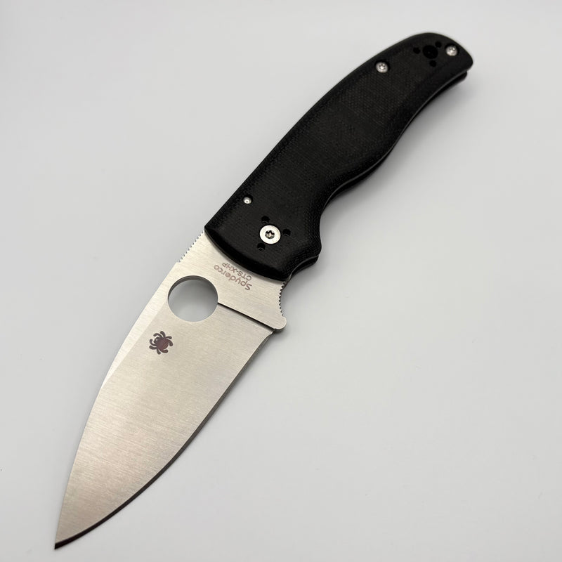 Pre-Owned Spyderco Knives Shaman Black Micarta & CTS-XHP Distributor Exclusive C229MXHPP