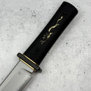 North Mountain Blade Dragon Tanto Fixed Blade w/ Brass Dragon Motif G-10 Inlaid Handle & 11.2" SLD-Magic 2501