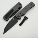 Chaves Knives Sangre 229 w/ Charcoal Grey G-10 Handles & Black Wharncliffe Elmax - Blue Label