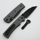 Chaves Knives Sangre 229 w/ Charcoal Grey G-10 Handles & Black Wharncliffe Elmax - Blue Label