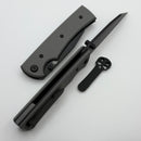 Chaves Knives Sangre 229 w/ Charcoal Grey G-10 Handles & Black Wharncliffe Elmax - Blue Label