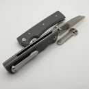 Chaves Knives Sangre 229 w/ Charcoal Grey G-10 Handles & Satin Wharncliffe Elmax - Blue Label