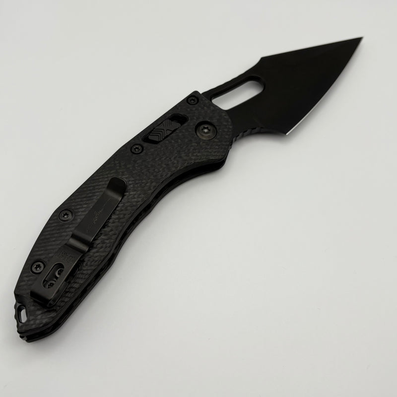 Pre-Owned Microtech Knives Manual Stitch RAM LOK Fluted Carbon Fiber DLC Standard Signature Series 169RL-1DLCTFLCFS