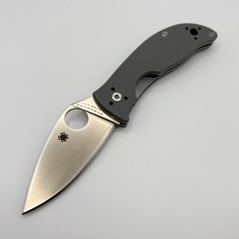 Pre-Owned Spyderco Alcyone Gray G-10 & CTS BD1N C222GPGY