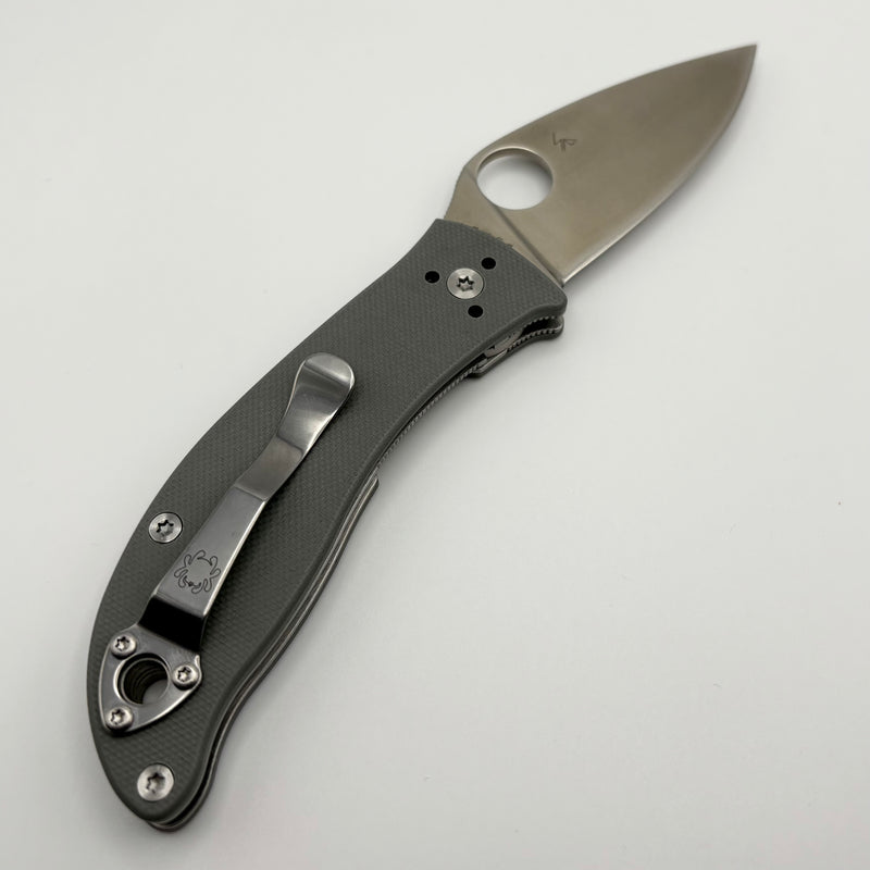 Pre-Owned Spyderco Alcyone Gray G-10 & CTS BD1N C222GPGY