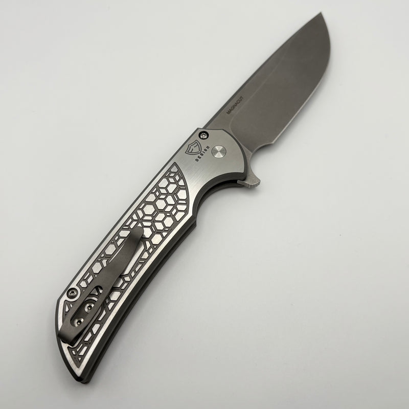 Pre-Owned Pro-Tech Mordax Stainless Gridlock Handle & Stonewash MagnaCut MX101 2024 Custom 002