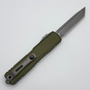 Microtech Ultratech ZBP Tanto Apocalyptic Full Serrated w/ OD Green Handle 1123-12APOD