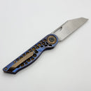 Hypercut Cretin Titanium Handles w/ Black Timascus/Zirconium Accents & S35VN