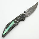 Hypercut Bikkhu Titanium Handles w/ Fat Carbon Inlays & Damasteel