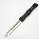 Microtech Marfione Select Nemesis IV Black Handle w/ Galactic Purple Accents & 4.4" Stonewash D/E M390MK 1152-10MS3