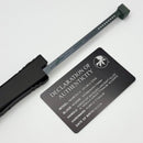 Microtech Marfione Select Nemesis IV Black Handle w/ Nebula Green Accents & 4.4" Stonewash D/E M390MK 1152-10MS4