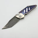 Hypercut Dharma Titanium Handles w/ Black Timascus/Mother of Pearl Inlays & Damascus