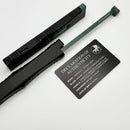 Microtech Marfione Select Nemesis IV Black Handle w/ Antique Green Accents & 4.4" Bronze D/E M390MK 1152-13MS1