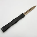 Microtech Marfione Select Nemesis IV Black Handle w/ Antique Denim Accents & 4.4" Bronze D/E M390MK 1152-13MS2