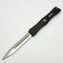Microtech Marfione Select Nemesis IV Black Handle w/ Galactic Gold Accents & 4.4" Stonewash D/E M390MK 1152-10MS2