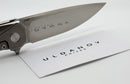 Uldanov Custom Knives R1 w/ Milled Titanium Handles & Hand Satin S125VN