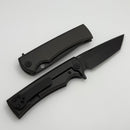 Chaves Knives Street Liberation Flipper Gray PVD w/ Titanium Integral Handle & Tanto M390