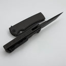 Chaves Knives Street Liberation Flipper Gray PVD w/ Titanium Integral Handle & Tanto M390