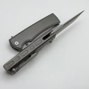 Chaves Knives Street Liberation Flipper w/ Titanium Integral Handle & Stonewash Tanto M390